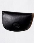 Dapper's (ダッパーズ) ダブルフラップコインケース 1795 "Horsehide Double Flap Oval Coin Wallet" ブラック (ブラウンベース)