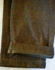 Dapper's (ダッパーズ) ワイドワークトラウザース 1676 "Classical Army Style Wide Trousers" オリーブブラウンサージ