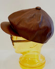 Dapper's (ダッパーズ) レザーキャスケット 1669 "40’s Style Classic Horsehide Leather Casquette" ブラウン