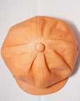 Dapper's (ダッパーズ) レザーキャスケット 1669 "40’s Style Classic Horsehide Leather Casquette" ナチュラル
