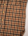 Dapper's (ダッパーズ) ウール・ワークシャツ 1674 "Plaid Check Woolen Work Shirts" ベージュチェック