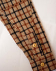 Dapper's (ダッパーズ) ウール・ワークシャツ 1674 "Plaid Check Woolen Work Shirts" ベージュチェック