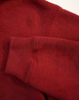 DELUXEWARE (デラックスウエア) フルジップ・スウェットパーカー SPZ-00 "FULLZIP PARKA PLAIN" クリムゾンレッド