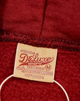 DELUXEWARE (デラックスウエア) フルジップ・スウェットパーカー SPZ-00 "FULLZIP PARKA PLAIN" クリムゾンレッド