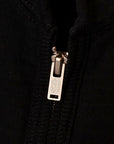 DELUXEWARE (デラックスウエア) フルジップ・スウェットパーカー SPZ-00 "FULLZIP PARKA PLAIN" コアブラック