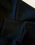 DALEE'S (ダリーズ) ショールカラー・スウェットカーディガン "RACTER.KN (ラクター.KN)" ...30s NECK-WARM Cardigan コアブラック