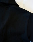 DALEE'S (ダリーズ) ショールカラー・スウェットカーディガン "RACTER.KN (ラクター.KN)" ...30s NECK-WARM Cardigan コアブラック