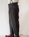 The 2 Monkeys (ザ・トゥーモンキーズ) モールスキン・ワークパンツ TM83327 "Doggerland Pants (ドガーランドパンツ)" スモークブラック