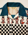 JELADO (ジェラード) 長袖オープンカラーシャツ SG01102 "Westcoast Shirts (ウエストコーストシャツ)" ターコイズ