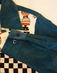 JELADO (ジェラード) 長袖オープンカラーシャツ SG01102 "Westcoast Shirts (ウエストコーストシャツ)" ターコイズ