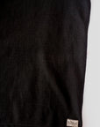DALEE'S (ダリーズ) 6分袖ヘンリーネックTシャツ "Rail Nit.C (レイルニット.C)" ...RAIL ROAD KNIT ブラック