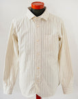 DALEE'S (ダリーズ) 長袖ドレスシャツ "CALICO.D (キャラコ.D) with COLLER No.4" ホワイトストライプ