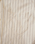 DALEE'S (ダリーズ) 長袖ドレスシャツ "CALICO.D (キャラコ.D) with COLLER No.4" ホワイトストライプ