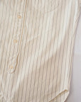 DALEE'S (ダリーズ) 長袖ドレスシャツ "CALICO.D (キャラコ.D) with COLLER No.4" ホワイトストライプ