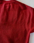 DALEE'S (ダリーズ) 6分袖ヘンリーネックTシャツ "Rail Nit.C (レイルニット.C)" ...RAIL ROAD KNIT ボルドー