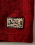 DALEE'S (ダリーズ) 6分袖ヘンリーネックTシャツ "Rail Nit.C (レイルニット.C)" ...RAIL ROAD KNIT ボルドー