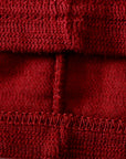 DALEE'S (ダリーズ) 6分袖ヘンリーネックTシャツ "Rail Nit.C (レイルニット.C)" ...RAIL ROAD KNIT ボルドー