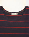 WARE HOUSE (ウエアハウス) 半袖ボーダーTシャツ 4087 ナスコン×レッド