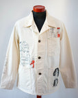 SUGAR CANE (シュガーケーン) 9oz.ツイル・ワークコート SC15506 "1920's CARTOON WORK COAT" ナチュラル・ワンウォッシュ