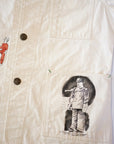 SUGAR CANE (シュガーケーン) 9oz.ツイル・ワークコート SC15506 "1920's CARTOON WORK COAT" ナチュラル・ワンウォッシュ