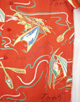 SUN SURF (サンサーフ) 長袖ハワイアンシャツ SS29205 "SOUTH SEA OUTRIGGER" レッド