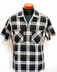 DELUXEWARE (デラックスウエア) 半袖レーヨンシャツ RCS-04S "RAYON DUCK SHIRT" モノクローム