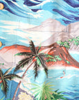 SUN SURF Special Edition (サンサーフ・スペシャルエディション) 半袖ハワイアンシャツ SS39278 "ALOHA UNIVERSAL WORLD" ブルー