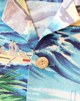 SUN SURF Special Edition (サンサーフ・スペシャルエディション) 半袖ハワイアンシャツ SS39278 "ALOHA UNIVERSAL WORLD" ブルー