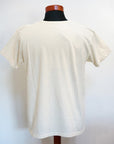Dapper's (ダッパーズ) 半袖Tシャツ 1700 Military Crew Neck T Standard Sewing Model "U.S.NAVAL USN" オフホワイト/ネイビー