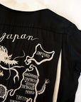 TAILOR TOYO (テーラー東洋) 半袖スカ・ボウリングシャツ TT39303 "DRAGON & JAPAN MAP" ブラック