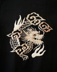 TAILOR TOYO (テーラー東洋) 半袖スカ・ボウリングシャツ TT39303 "DRAGON & JAPAN MAP" ブラック