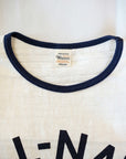 WARE HOUSE (ウエアハウス) リンガーTシャツ 4059 "ALL-NAVY" クリーム×ネイビー
