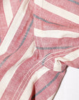 WARE HOUSE (ウエアハウス) 長袖プルオーバーシャツ 3050 "1900'S COLORED BODIES SHIRTS (ROUND COLLAR)" レッド