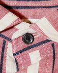 WARE HOUSE (ウエアハウス) 長袖プルオーバーシャツ 3050 "1900'S COLORED BODIES SHIRTS (ROUND COLLAR)" レッド