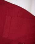 DALEE'S (ダリーズ) 6分袖ヘンリーネックTシャツ "Rail Nit.D (レイルニット.D)" ...1920s RAIL ROAD KNIT ダークレッド