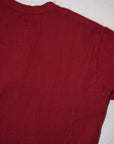 DALEE'S (ダリーズ) 6分袖ヘンリーネックTシャツ "Rail Nit.D (レイルニット.D)" ...1920s RAIL ROAD KNIT ダークレッド