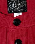DALEE'S (ダリーズ) 6分袖ヘンリーネックTシャツ "Rail Nit.D (レイルニット.D)" ...1920s RAIL ROAD KNIT ダークレッド