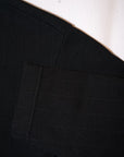 DALEE'S (ダリーズ) 6分袖ヘンリーネックTシャツ "Rail Nit.D (レイルニット.D)" ...1920s RAIL ROAD KNIT ブラック