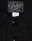 DALEE'S (ダリーズ) 6分袖ヘンリーネックTシャツ "Rail Nit.D (レイルニット.D)" ...1920s RAIL ROAD KNIT ブラック