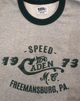 Pherrow's (フェローズ) 裏毛長袖Tシャツ 24W-PMCT1 H.グレー×D.グリーン