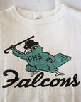WARE HOUSE (ウエアハウス) 7分袖ベースボールTシャツ 4800 "FALCONS" クリーム×ボルドー