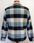DELUXEWARE (デラックスウエア) ウールシャツ MVB-14 "THROUGH WOOL SHIRT" ブルーチェック