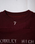 WARE HOUSE (ウエアハウス) 7分袖フットボールTシャツ 4063 "BERKLEY HIGH" ボルドー