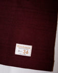 WARE HOUSE (ウエアハウス) 7分袖フットボールTシャツ 4063 "BERKLEY HIGH" ボルドー