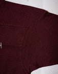 WARE HOUSE (ウエアハウス) 7分袖フットボールTシャツ 4063 "BERKLEY HIGH" ボルドー