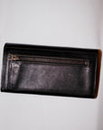 Dapper's (ダッパーズ) ダブルフラップウォレット 1719 "Horsehide Double Flap Wallet" ブラック (ブラウンベース)