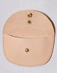 Dapper's (ダッパーズ) ダブルフラップコインケース 1720 "Horsehide Double Flap Oval Coin Wallet" ナチュラル
