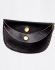 Dapper's (ダッパーズ) ダブルフラップコインケース 1720 "Horsehide Double Flap Oval Coin Wallet" ブラック