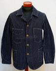 HEAD LIGHT (ヘッドライト) ストライプデニム・ワークコート HD15647 "8oz. SPECIAL WOVEN STRIPE DENIM WORK COAT" ワンウォッシュ