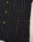 HEAD LIGHT (ヘッドライト) ストライプデニム・ワークコート HD15647 "8oz. SPECIAL WOVEN STRIPE DENIM WORK COAT" ワンウォッシュ